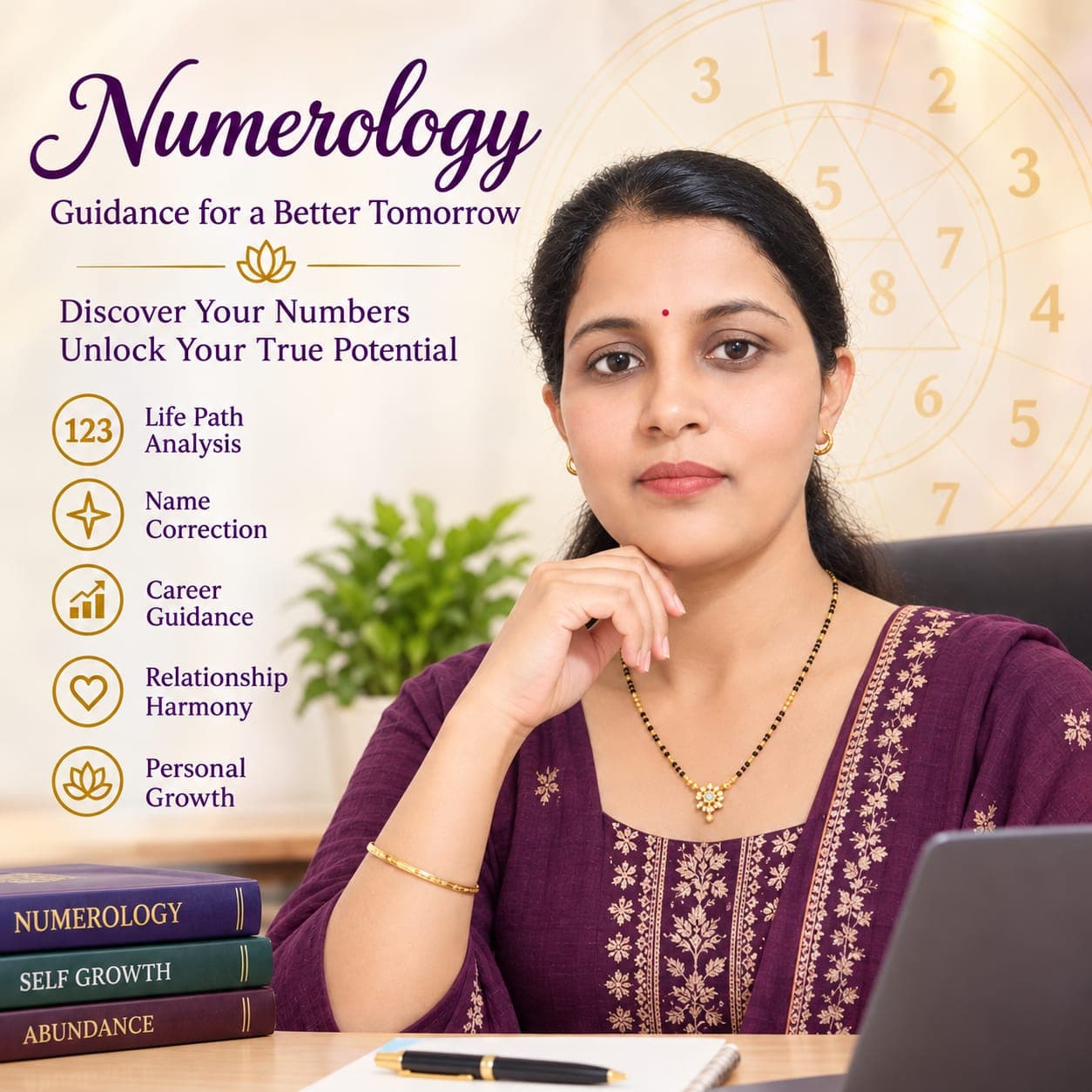 Vidya Ghadge, Numerologist & Vastu Consultant at Astro Numerology — numerology guidance for a better tomorrow